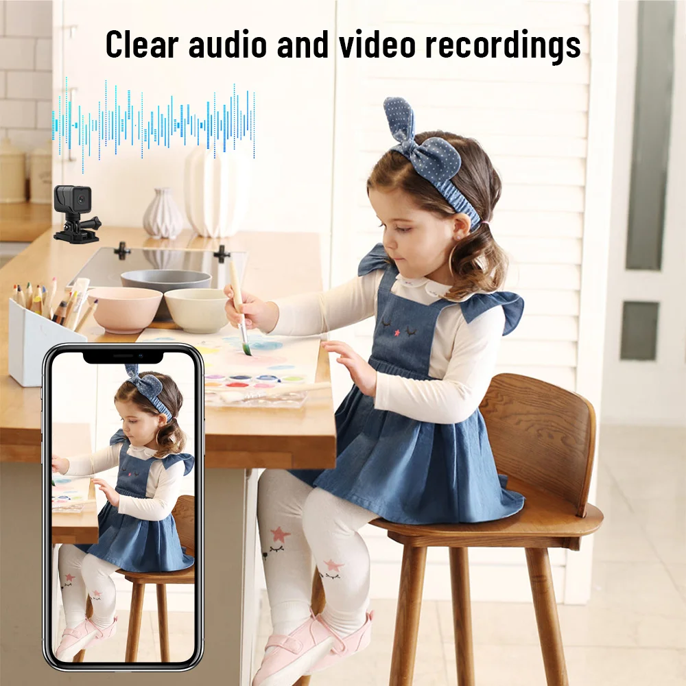 HD 1080P Wireless Sports Mini Camera with Hotspot WiFi Webcam Waterproof Camera Motorcycle and outdoor bicycle recorder