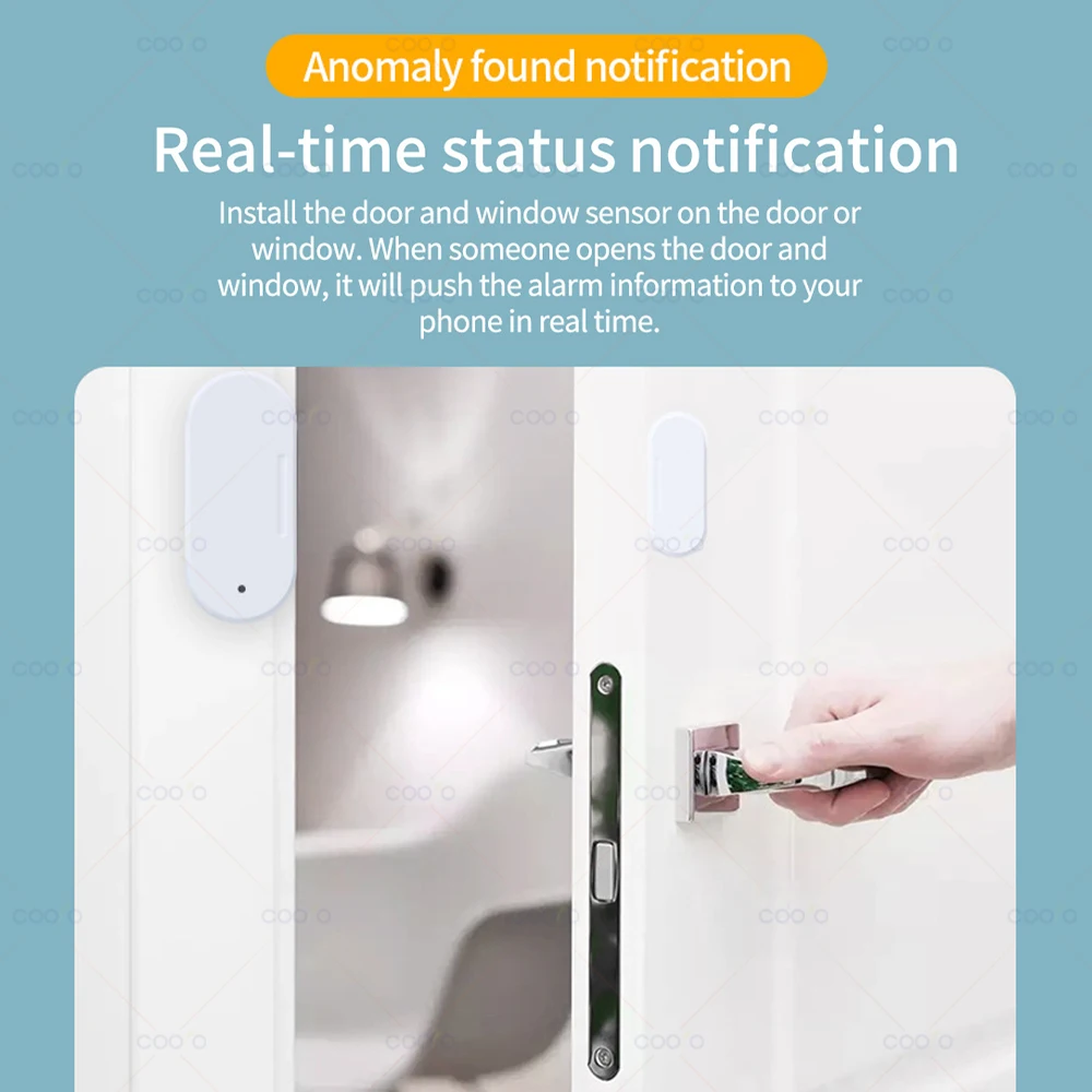 Sensor de ventana de puerta ZigBee Lux detección de luz/vibración 2 en 1 alarma magnética inalámbrica en tiempo Real funciona con Alexa Google HA Z2M