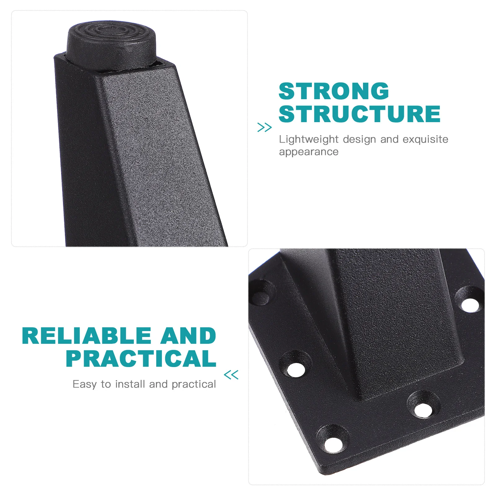 Mobiliário Ajustável Perna para Gabinete, Suporte De Chá, Sofá De Apoio, Suporte, 4 PCs