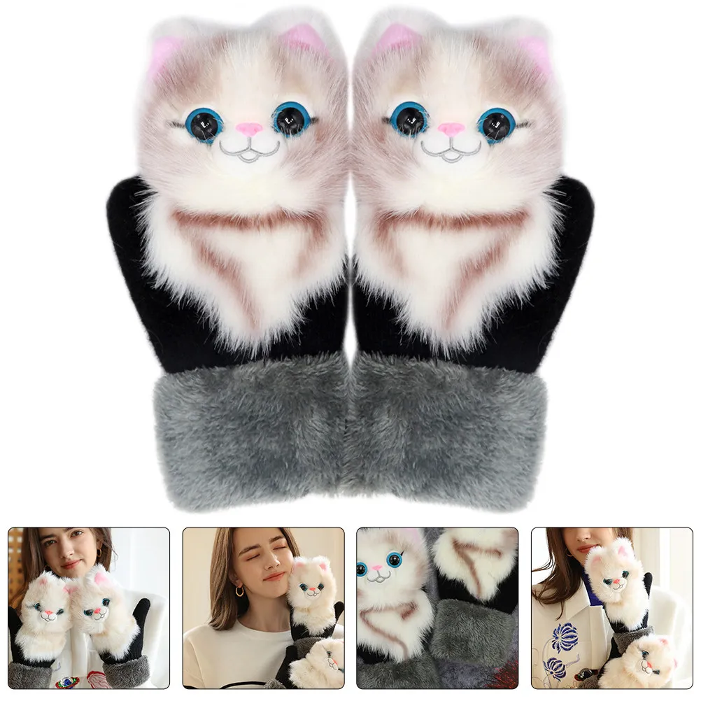 1-paio-di-guanti-caldi-ispessiti-per-bambini-graziosi-guanti-da-cartone-animato-resistenti-all'usura-portatili-per-esterni-accessorio-invernale