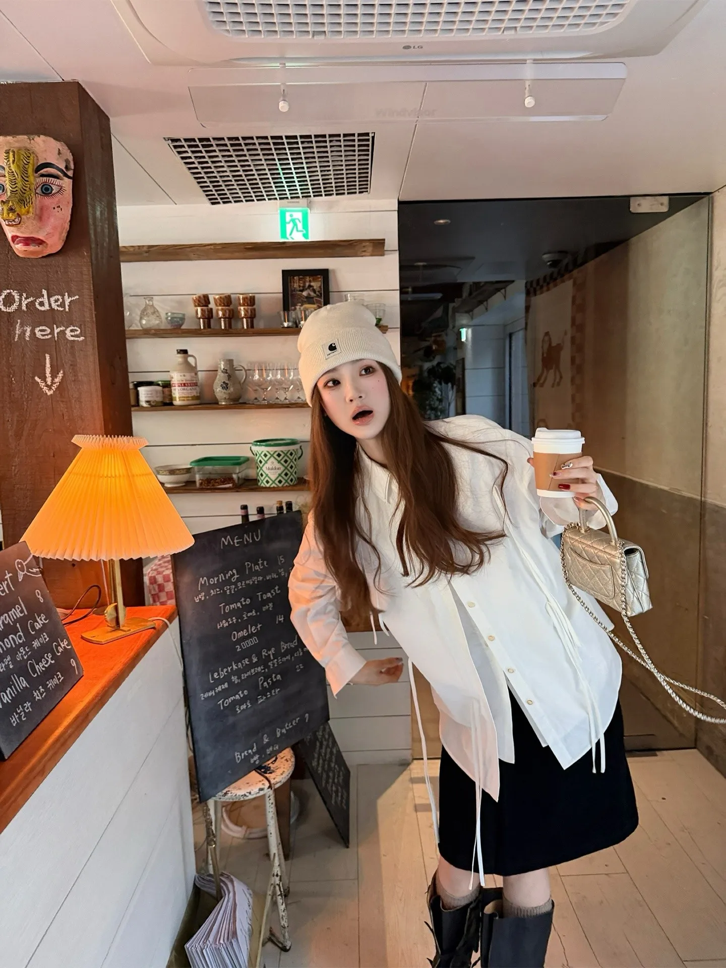 

Aaaaxbbb Повседневная женская рубашка из чистого хлопка с длинными рукавами, свободного кроя, для ношения под одеждой, с двойным слоем, защита от солнца