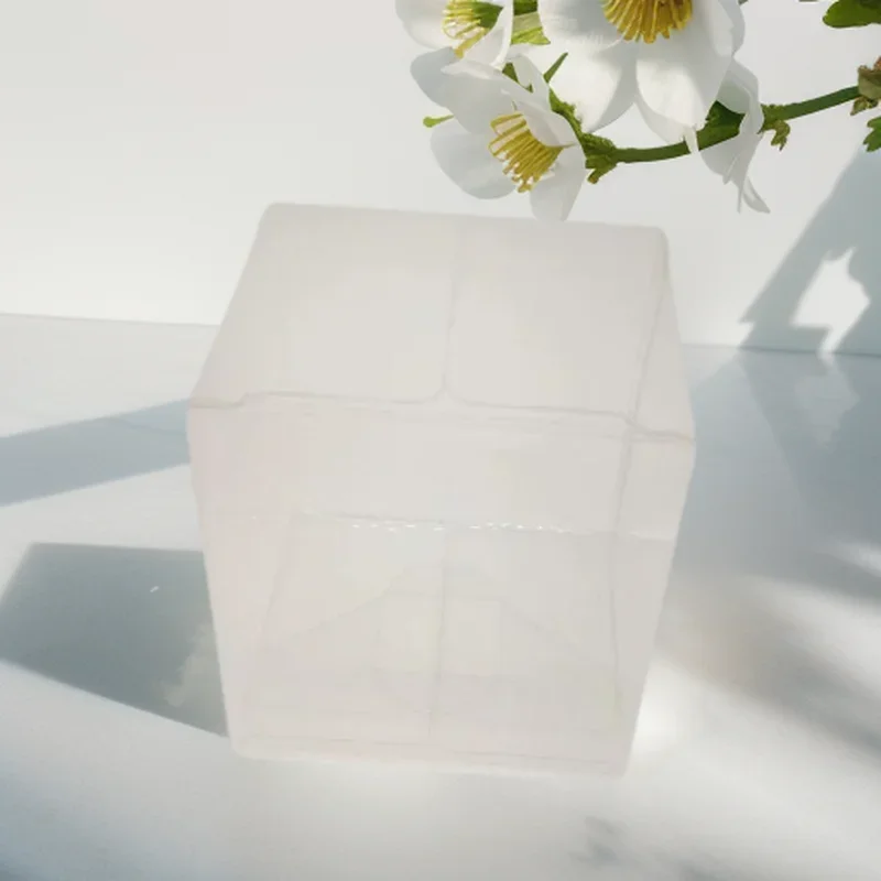 

50 шт. квадратная прозрачная подарочная коробка для тортов, конфет, дня рождения, свадьбы, подарочная упаковка, пластиковая коробка для хранения, прозрачные коробки из ПВХ