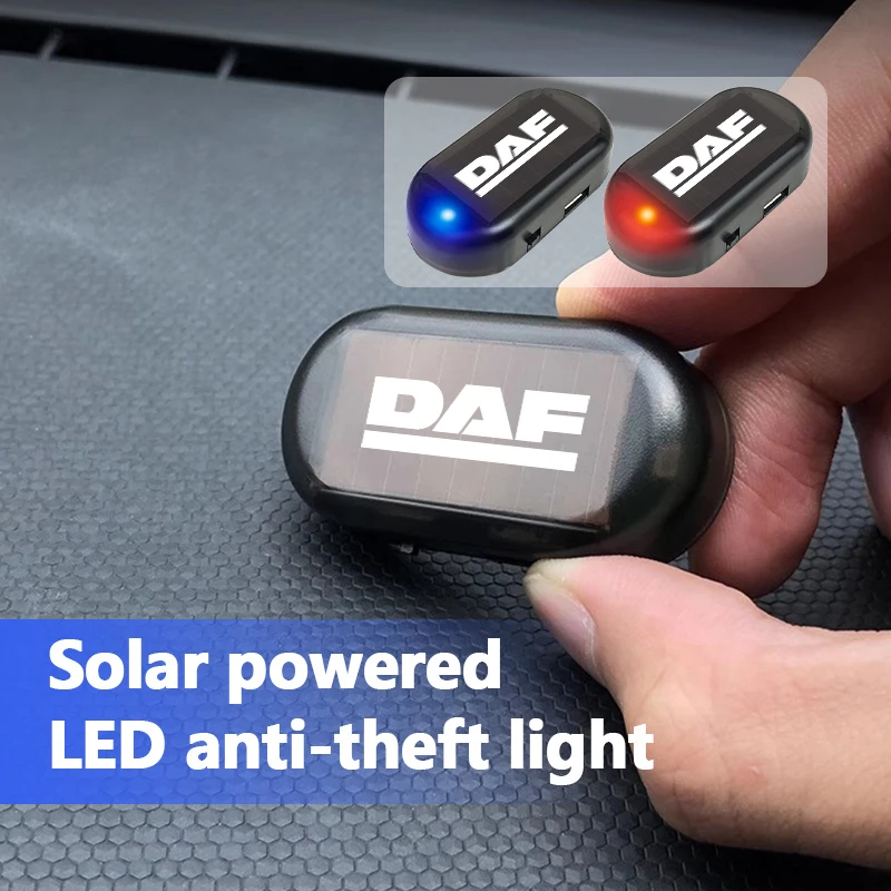 Car Fake Security Light Solar Powered Caution Lamp LED Flashing Lights For DAF XF 95 105 CF LF VAN