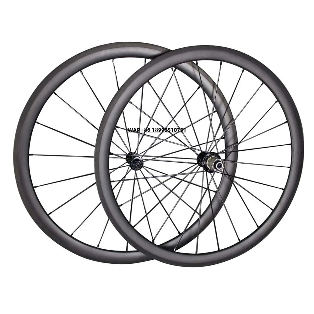 

DFS Toray T700 Carbon Carbon Wheels 38mm V Brake 25mm Wide 700c Clincher Road Bike Wheels