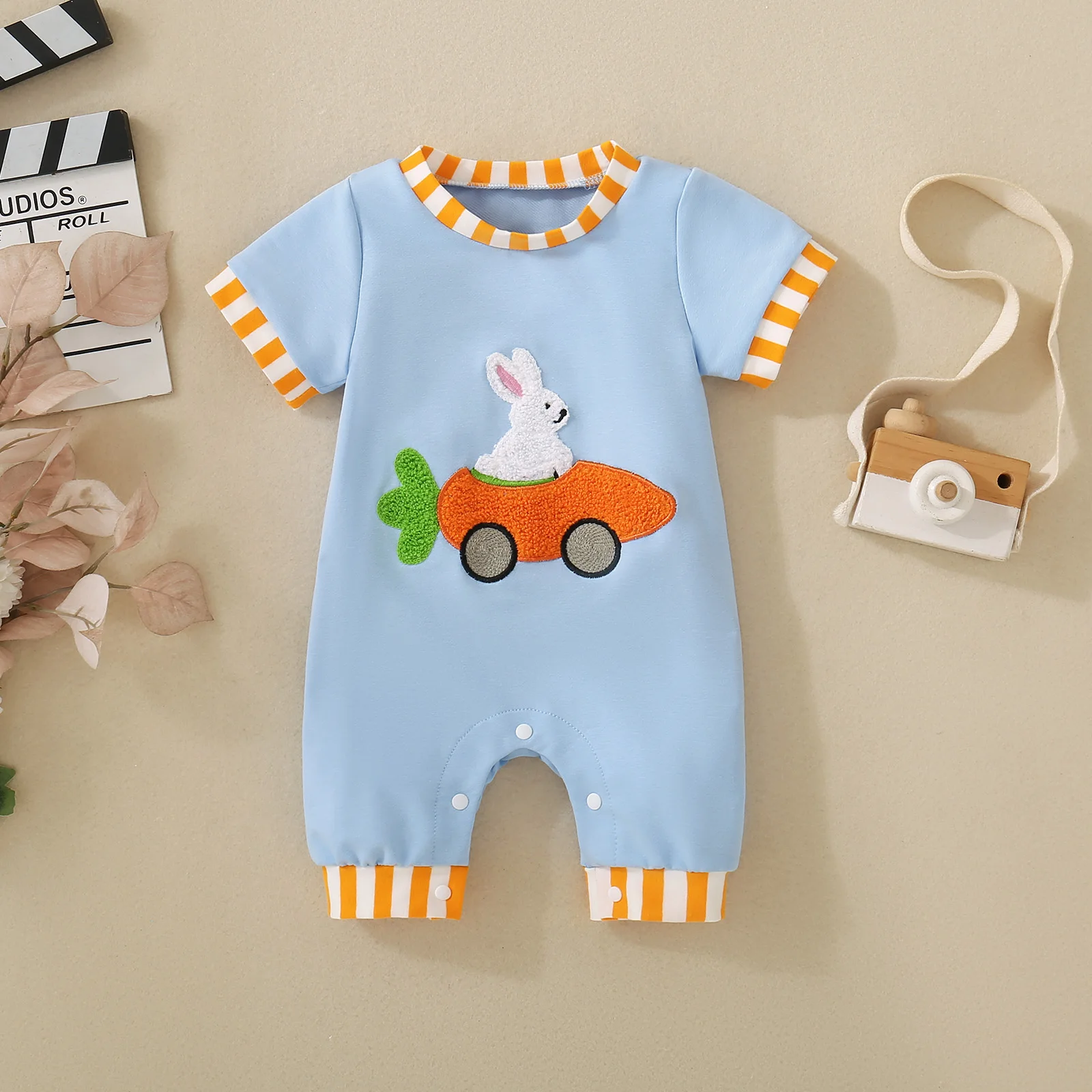Baby Clothing Neutral - Pagliaccetto estivo neutro per bambini con