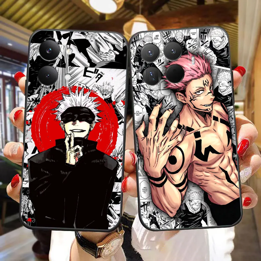 Coque de téléphone pour Xiaomi 15 15T 14T 12T 11 11T POCO F8 F7 F6 F5 X8 X7 X5 M7 PRO, coque en TPU, Jujutsus Kaisens Satoru g-Gojo