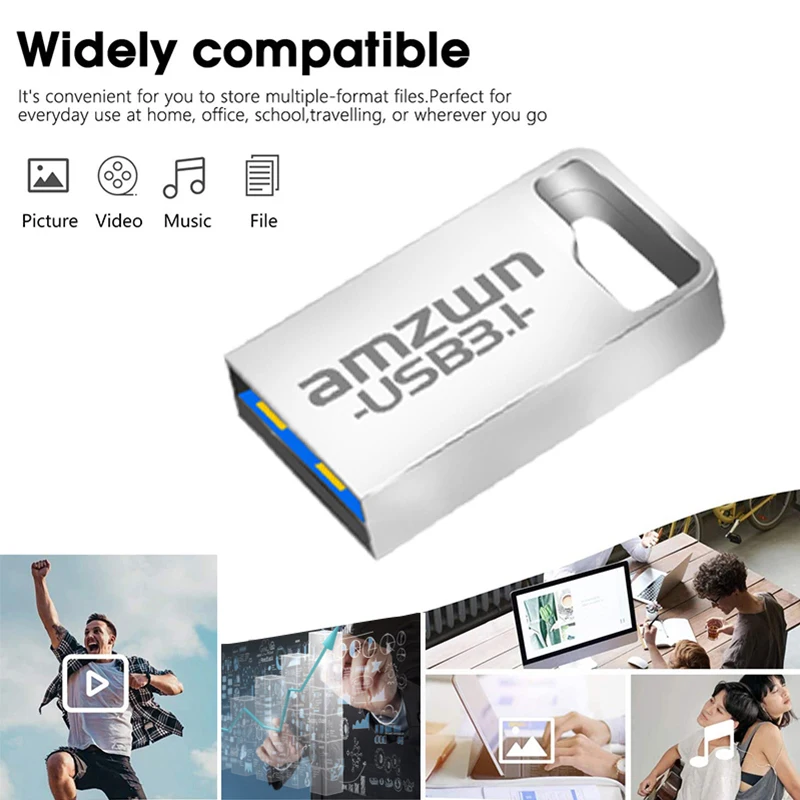 USB3.1 Flash Pen Drive 16gb 32gb 64gb 128gb USB PenDrive de alta velocidad Super Mini Memory Stick Disco U portátil