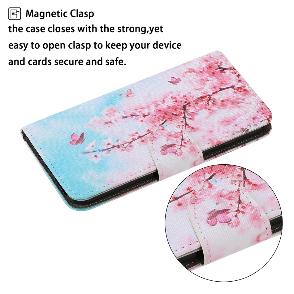 Kids Cartoon Flip Stand Cases For Xiaomi 10T Lite Redmi 9 9A 9C 8 8A 7A Note 9S 9 Pro 8 7 8T Magnetic Wallet Leather Flip Cover