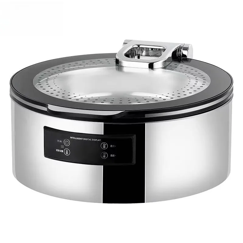 

Dry Type Electric Food Warmer 304 Stainless Steel Touch Control Remote Control Dry Heat Chafer Waterless Chafing Dish