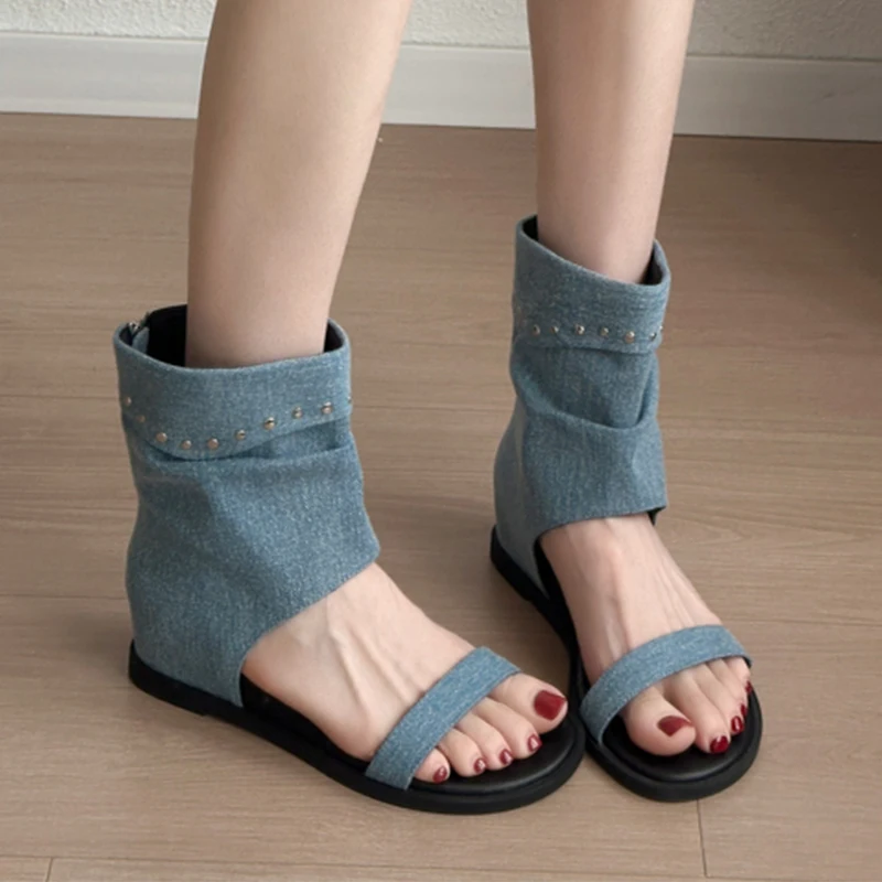Women Cool Boots Sandals Flats Open Toe Shoes Designer New Sandals Woman Walking Sport Shoes Trend Sneaker Mujer Casual Slides