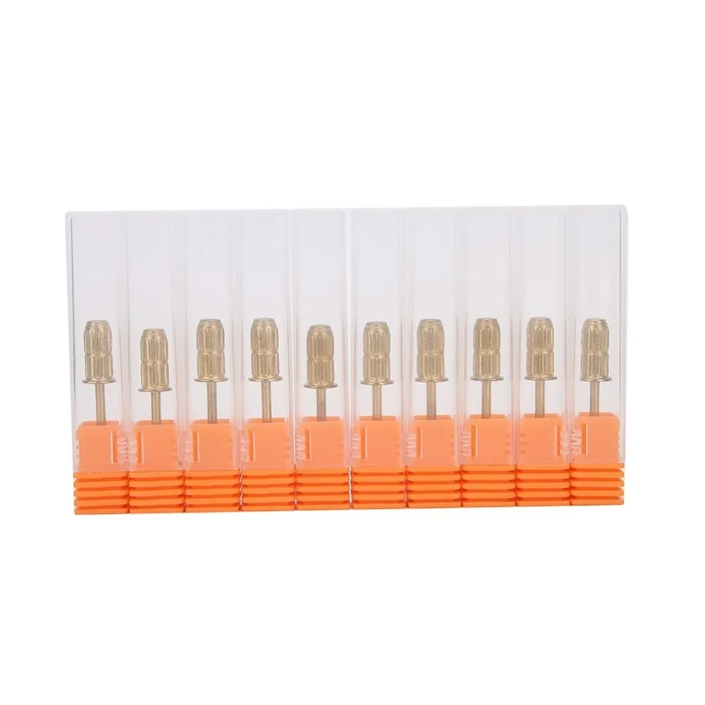 10pcs 2.35Mm Standard Shaft Nail Sanding Band Mandrel Silver Surface Finish Mandrel Drill Bit Nail Drill Bit