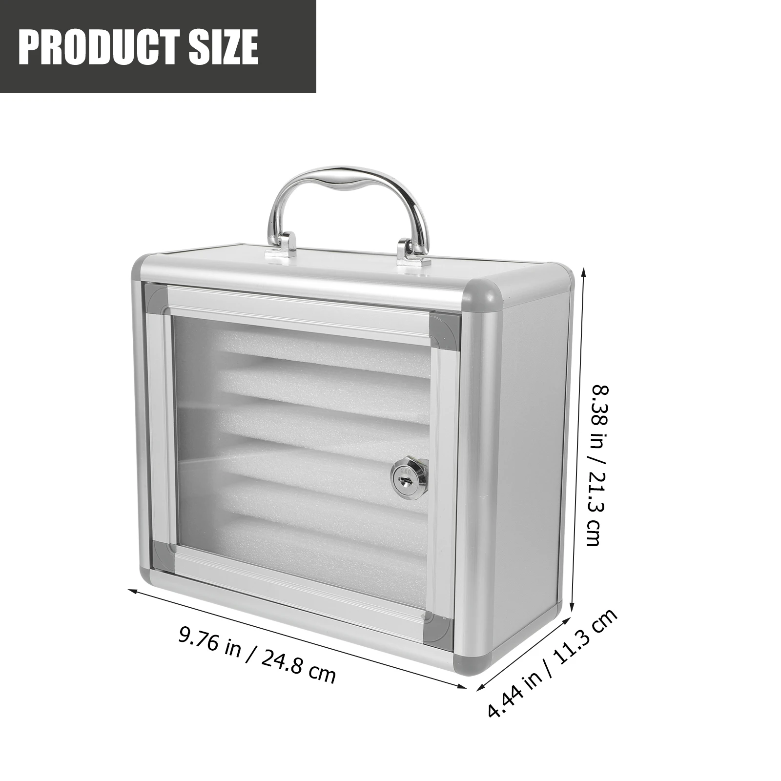 

Sturdy Cell Phone Locker Box Phone Storage Cabinet Wall-Mountable Handle Office School Restaurant Use Premium Material