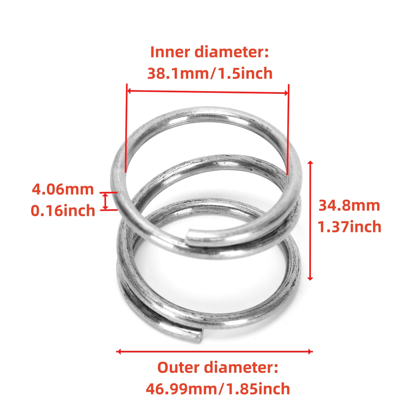 Ruimou 2Pcs Compression Spring(272400 261049)Compatible With Pentair Hi Flow 6-Way 1-1/2-inch Top Multi-Port Pool And Spa Valve