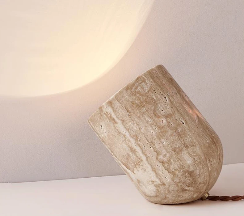 Novelty Creative Natural Stone Table Light E27 Bulb
