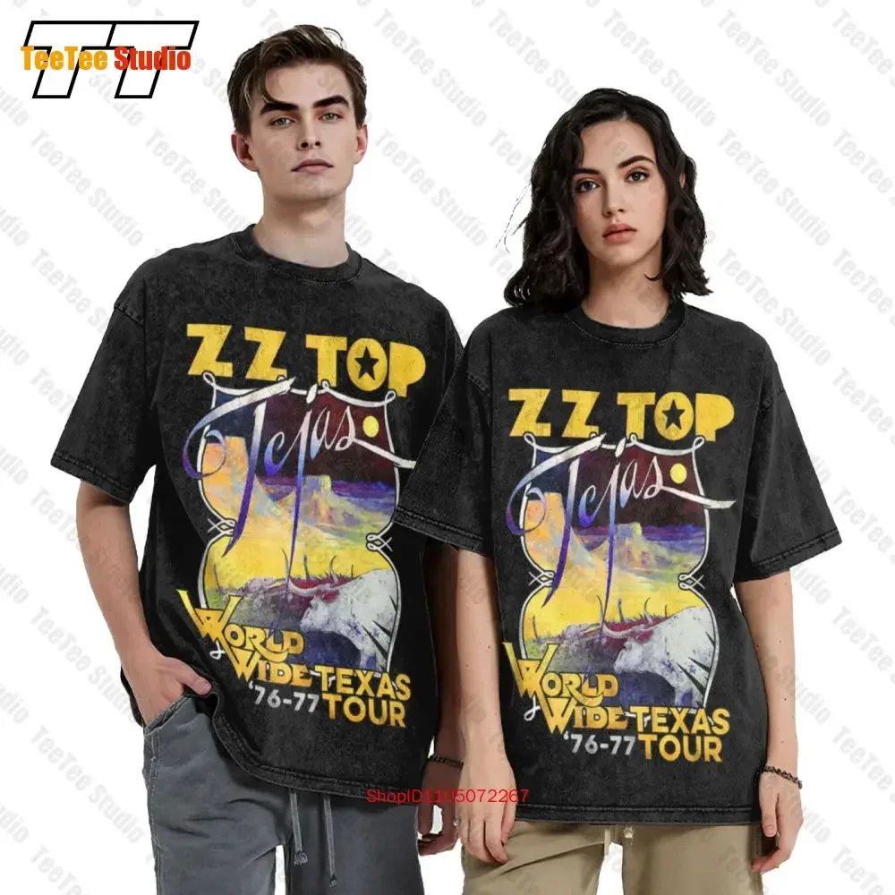 Zz Top World Wide Texas Tour 76-77 Vintage Oversized T-Shirt WNNZ