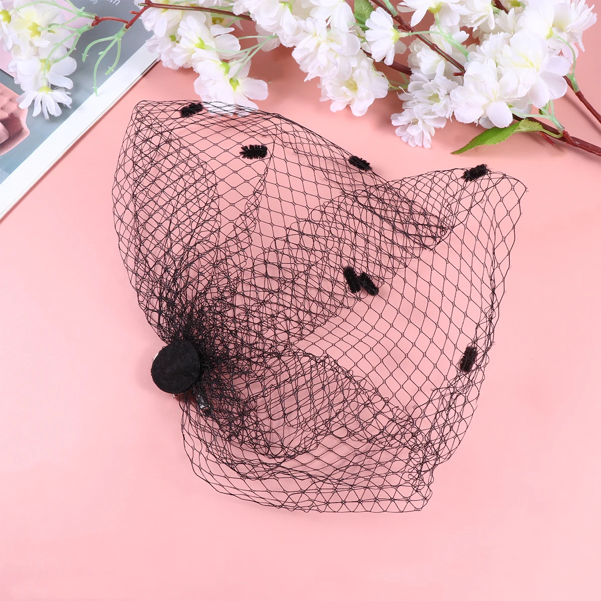 

1pc Black Gauze Hair Clips Chic Bang Pins Fashion Hairpin For Daily Party School Wear Girls Women Decorative Hair Accessories