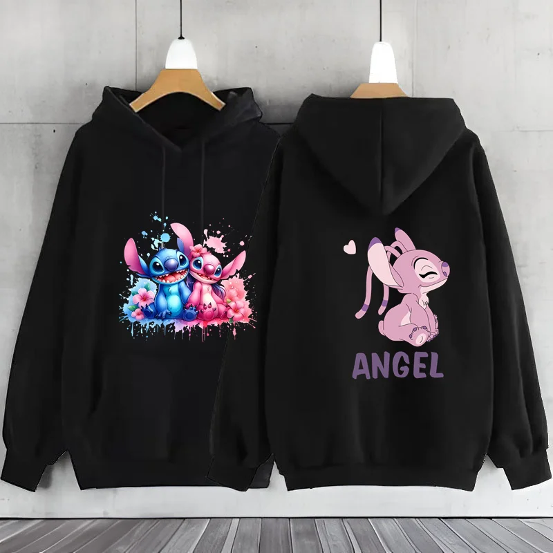 Lilo & Stitch Hoodies Long-Sleeved Women\'s Sweatshirts Y2k Hoodies Clothes Casual Stitch Disney Y2k Clothes Women\'s Sweatshirts