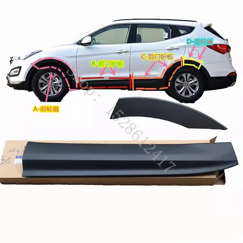 for Hyundai Santa Fe IX45 2013~2016 Car Accessories Car Wheel Fender flares Wheel Extension Wheel Arches Plastic trim