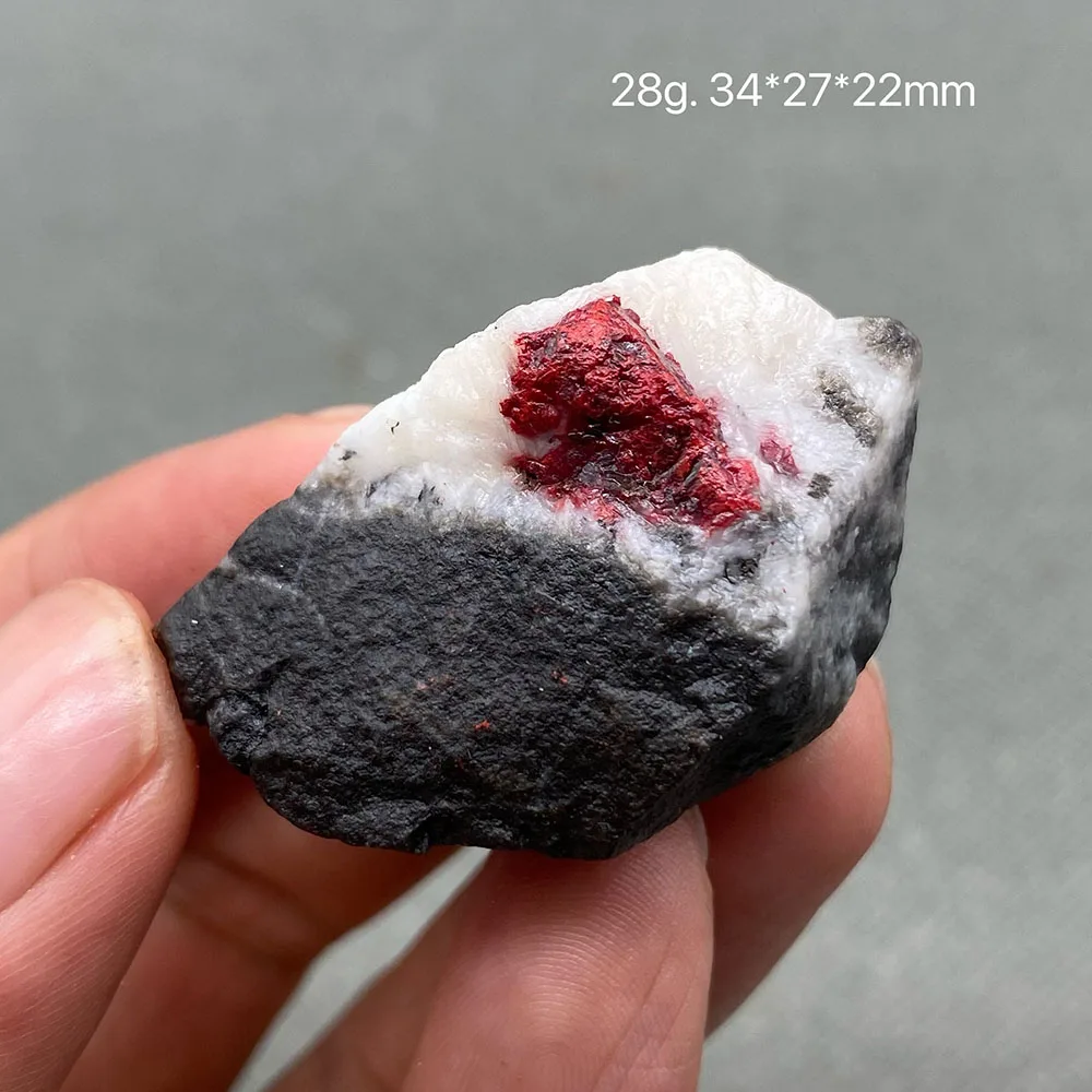 

100% natural cinnabar rough quartz mineral rough specimen healing crystal