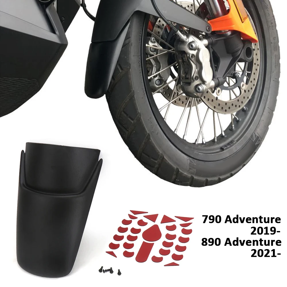 For 790 Adventure Adv 2019- 890 ADVENTURE ADV 2021- New Motorcycle Accessories Mudguards Front Fender Splash Guard Extension