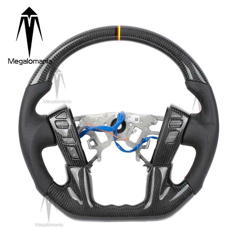 

Customize Carbon Fiber Steering Wheel For Nissan Patrol Armada Y62 Y61 LED Steering Wheel