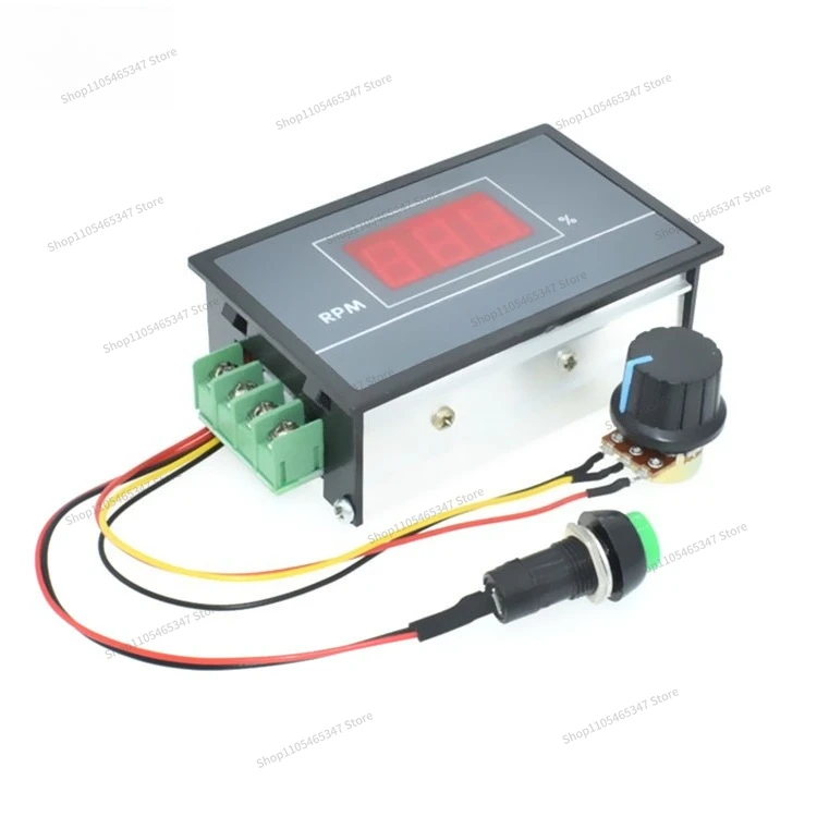 For Digital Display PWM DC Motor Governor 6V12V24V48V Stepless Speed Regulation Switch Controller