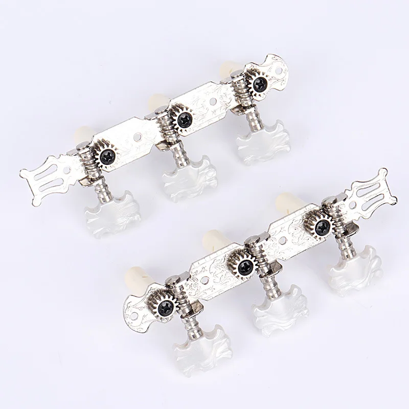 1 Set Classical Guitar Tuning Pegs Knob Classical Guitar Triple String Knob Steel Column Winder Guitar Tuning Pegs