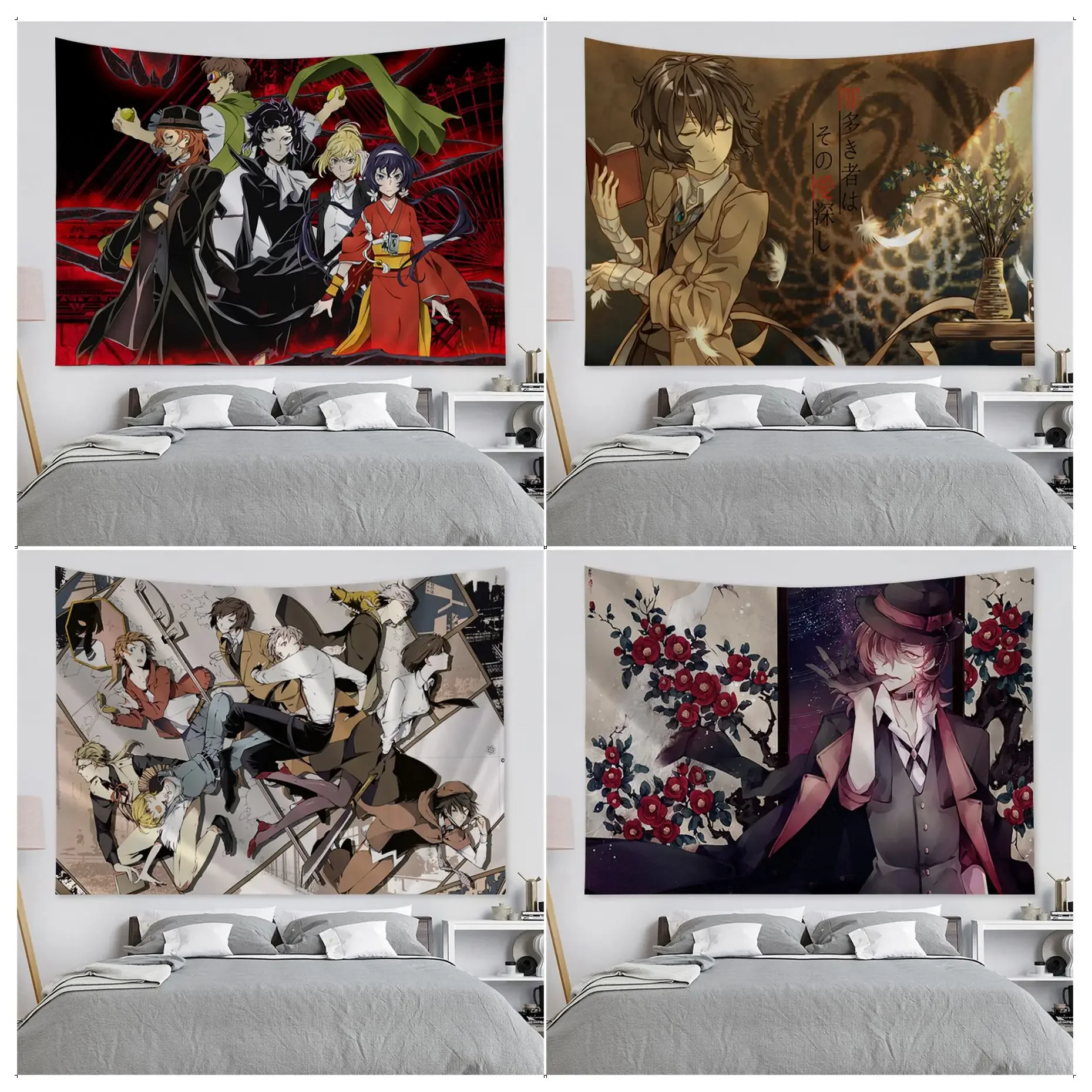 

Bungou Stray Dogs Tapestry Chart Tapestry for Living Room Home Dorm Decor Art Home Decor