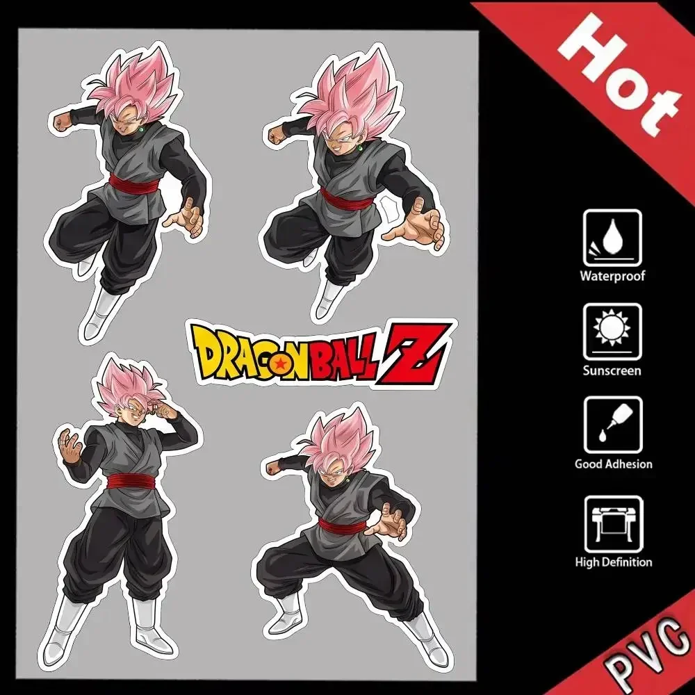 

DRAGON BALL Vegeta Goku Fashion Universal Scratch Resist Reflective Stickers For Auto Motorcycle Helmet Mug Refrigerator