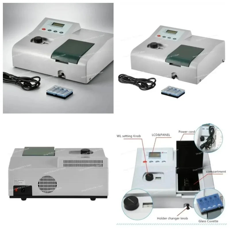 721N/722N/752N Lab UV-Vis Spectrophotometer: Single Beam, 200-1000nm, for Basic Transmission Measurement
