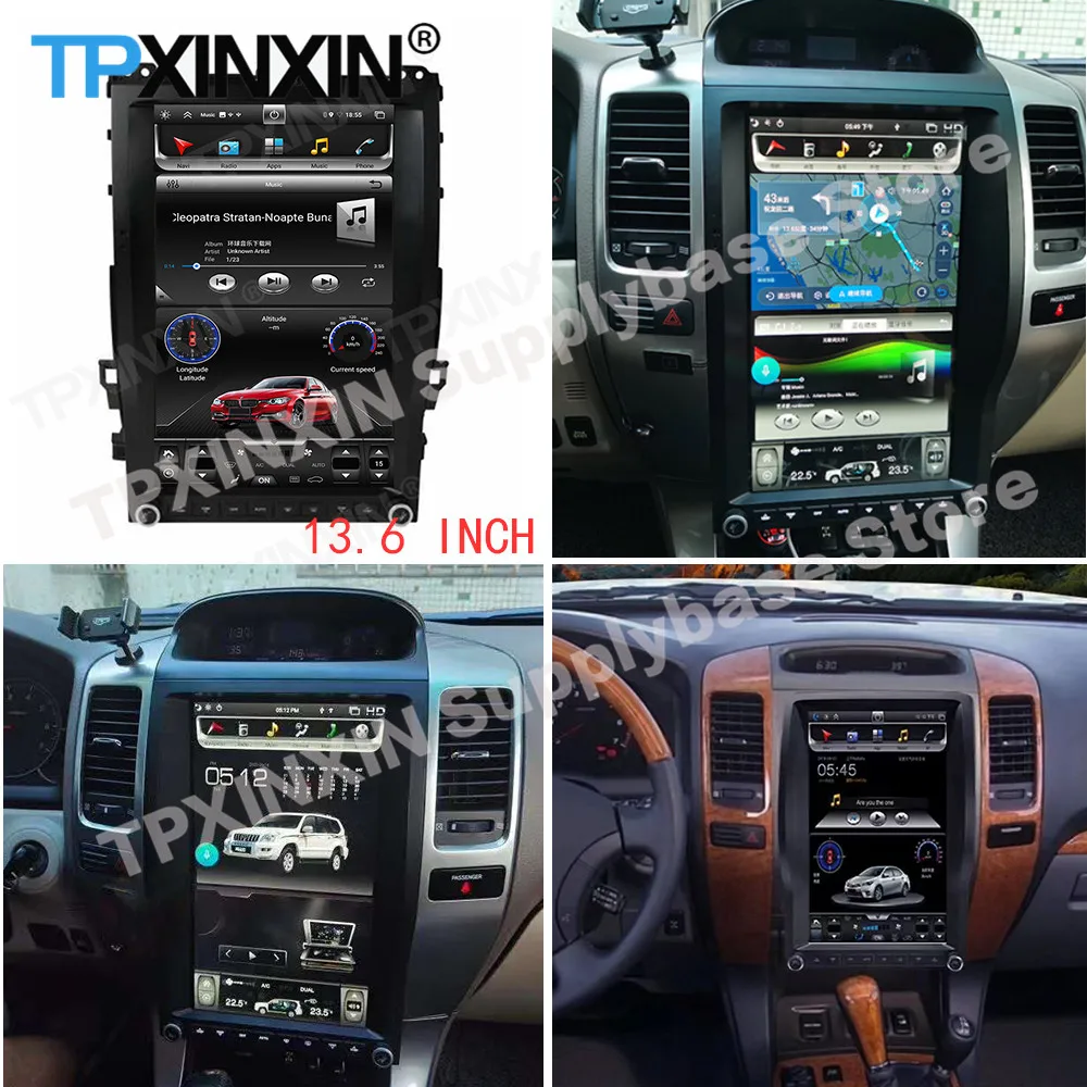 

Vertical Screen Android Car Radio Stereo Receiver For Toyota Land Cruiser Prado 120 For Lexus GX470 2002-2009 GPS Head Unit