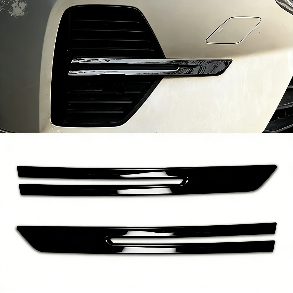 

1 Set Black Car Stickers For Volvo XC60 2022-2025 Front Tuning Supplies Stainless Steel