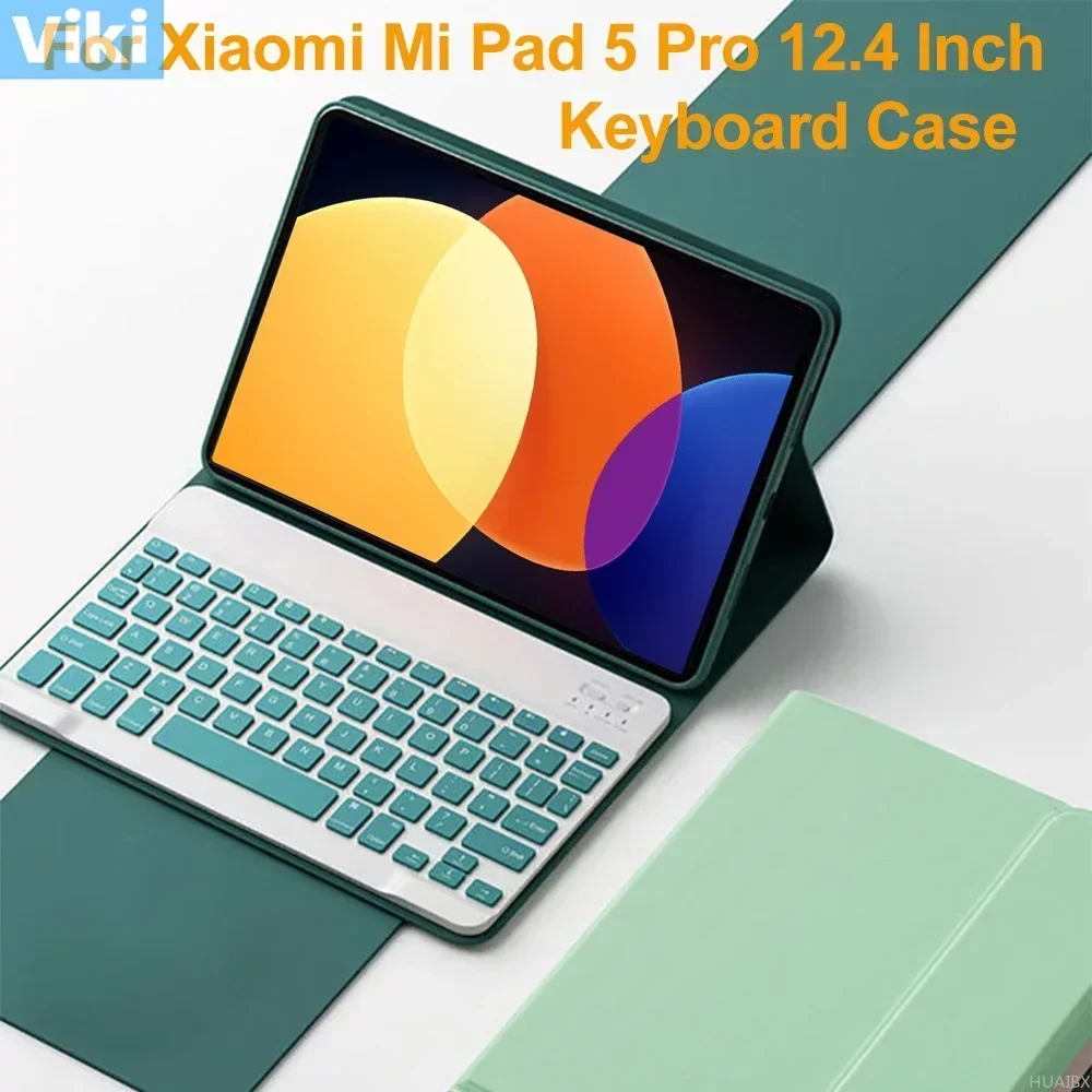 

Чехол с клавиатурой для планшета Xiaomi Pad 5 Pro, 12,4 дюйма, съемный чехол с клавиатурой Bluetooth для Mi Pad 5 Pro, 12, 4 дюйма