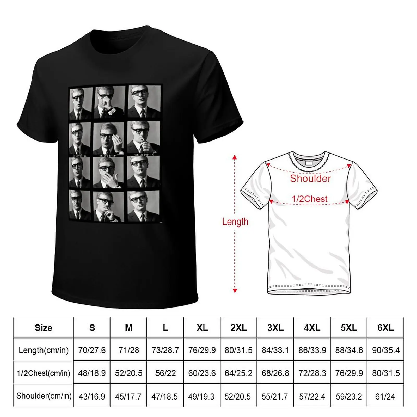 Michael Caine Classic . T-Shirt cotton tshirt 100% T-Shirt