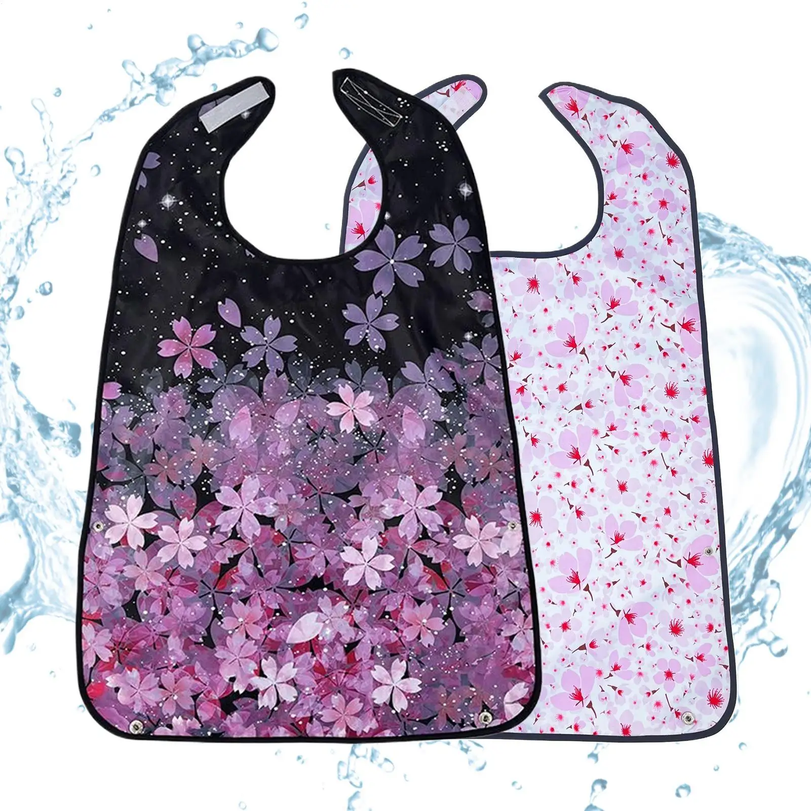 

Нагрудник для взрослых, двухслойные нагрудники для пожилых людей, водонепроницаемая защита для одежды для реабилитации, ухода, столовой, кормления пожилых людей