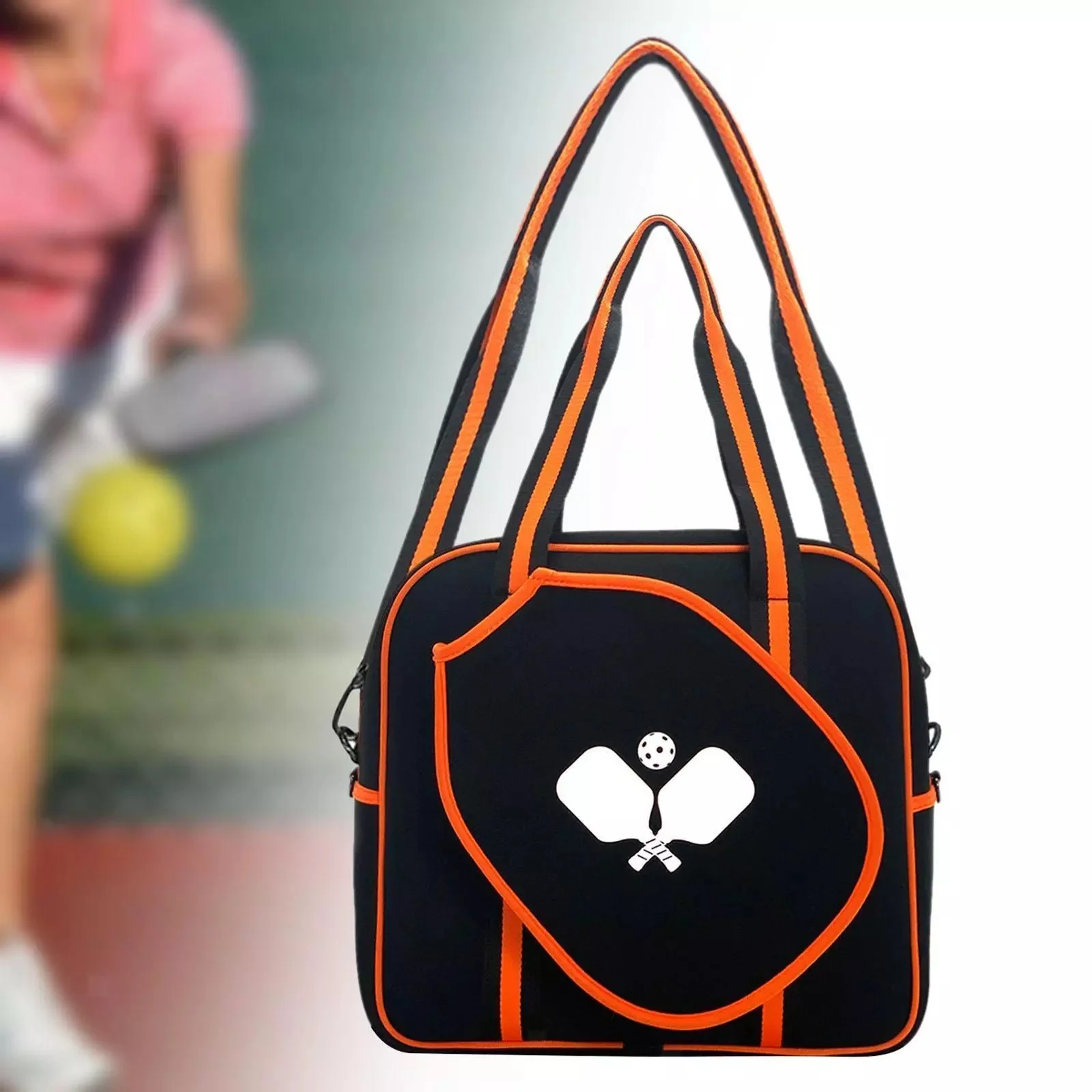 Bolsa de tênis para esportes ao ar livre Bolsa de tênis com alça removível e ajustável