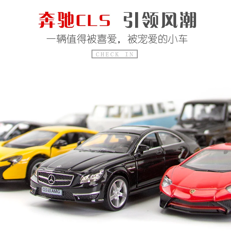 1:36 CLS 63 AMG SS M3 series Alloy Model Scale Metal Diecast Miniature Pull back Vehicle Collection Xmas Gift Kids Boy Toy