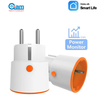 Tuya Smart Zigbee 3.0 Power Plug 16A EU Outlet 3680W Meter Remote Control Work With Zigbee2mqttt and Home Assistant Tuya Hub