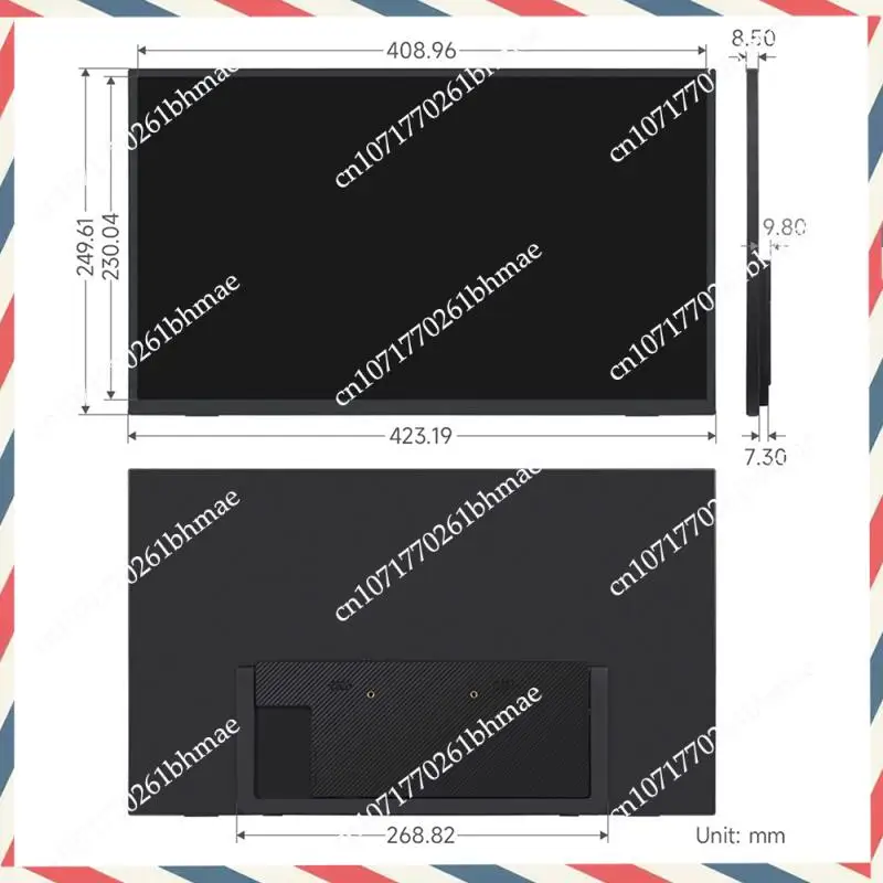 -A21Z 18.5-Inch Touch Screen LCD Portable Type-C/Minihdmi-Compatible Interface IPS Display For Raspberry Pi 5, Mobile Phone US P