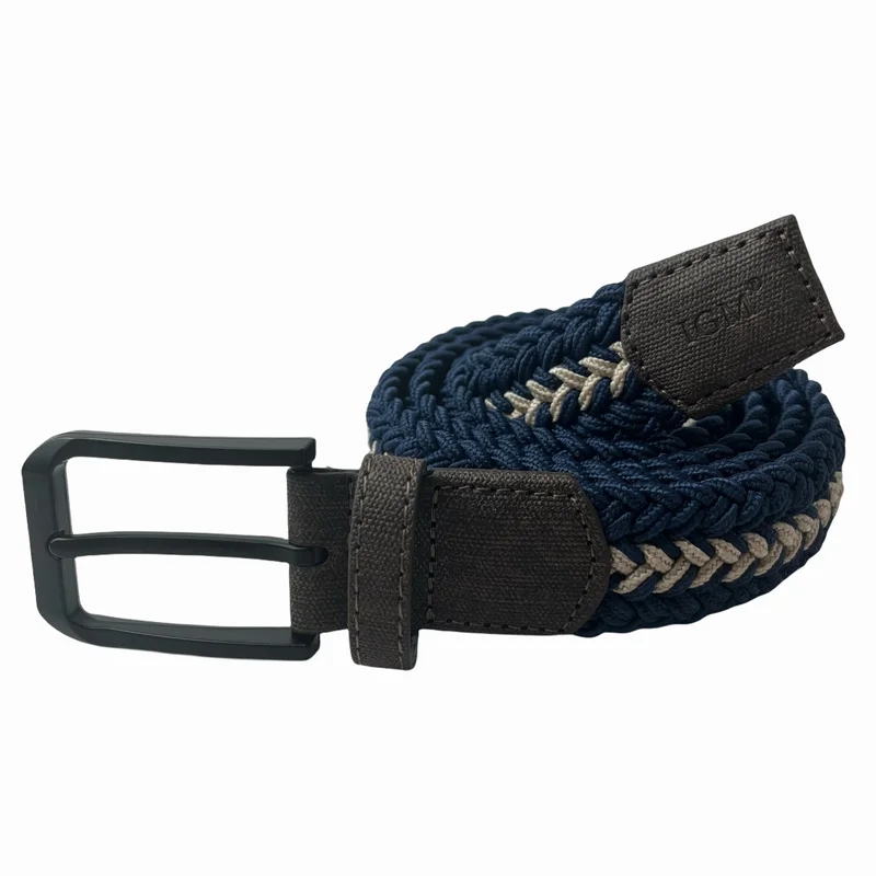 Ceinture extensible tressée de golf pour hommes et femmes, toile décontractée colorée, élastique pour jeans, 1 PC