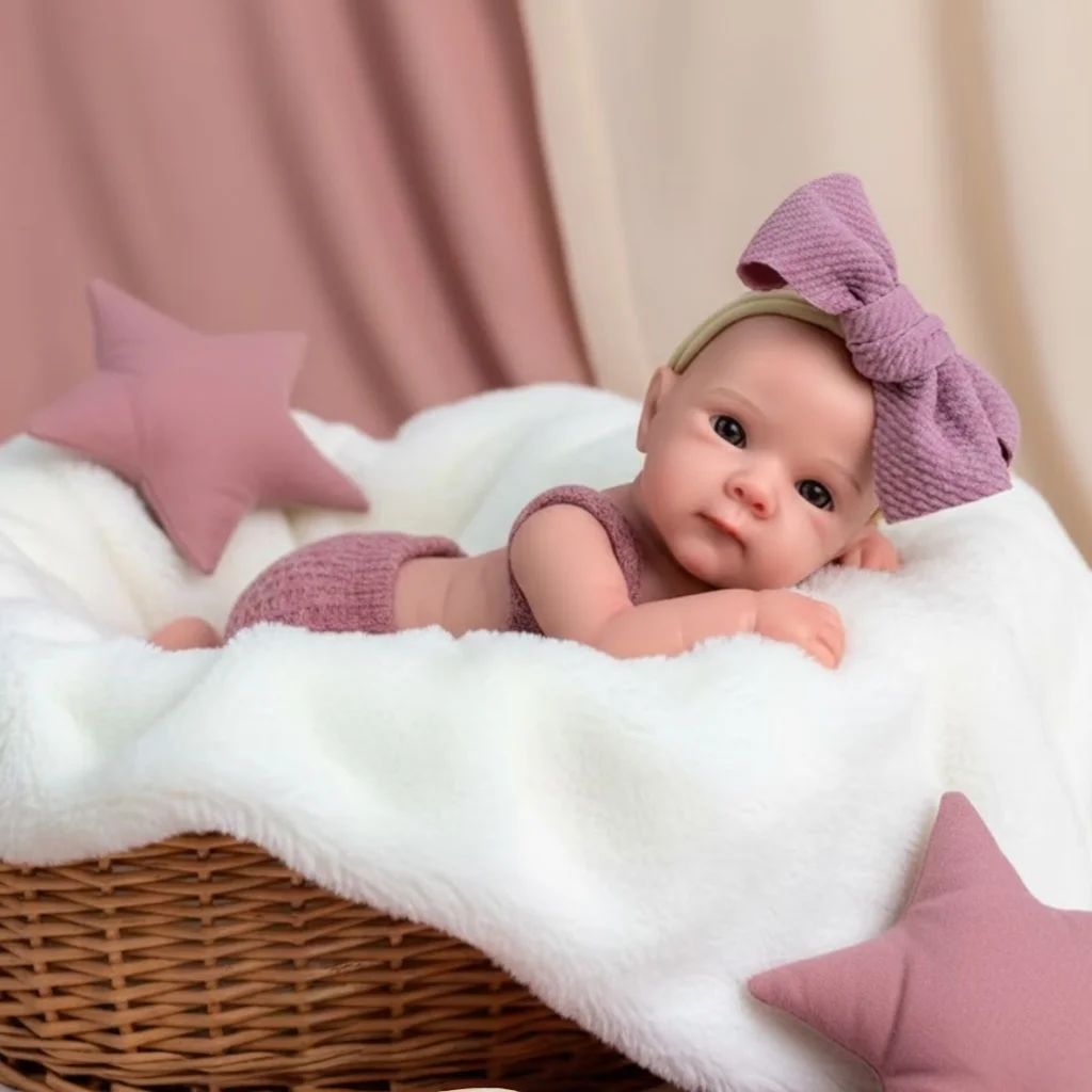 

AnjoDoll 13-дюймовая силиконовая игрушка с открытым ртом Bettie Bebe Girl, моющаяся игрушка для новорожденных, окрашенная кукла Reborn, игрушки Corpo De Silicone