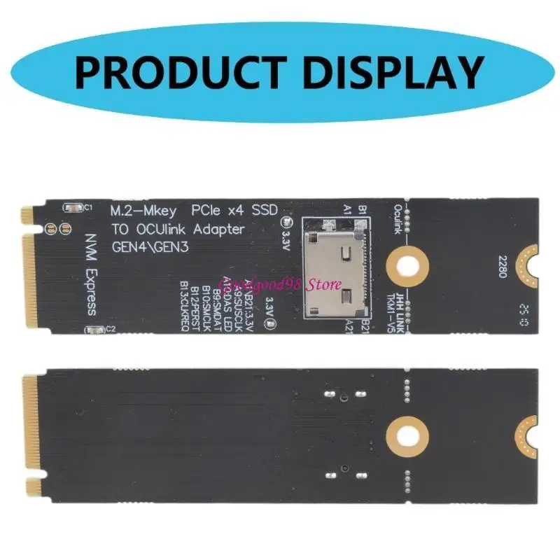 M.2 NVME إلى U.2 Oculink SFF-8612 محول PCIE NGFF بطاقة محول GEN4