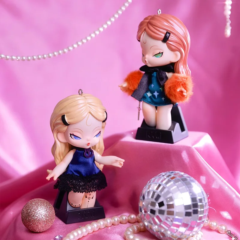 دودو نامي منتصف الليل ديسكو سلسلة صندوق أعمى Caixa Caja لطيف دمى الفتيات الفتيان صندوق غامض حقيبة مفاجأة حقيبة قلادة لعبة هدية #3