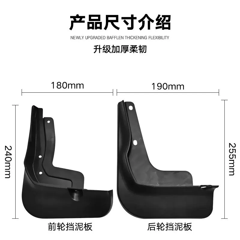 For Geely Binray 2021 Car mudguard decorative panel, tire mudguard, wheel hub mudguard Beautify car wheels auto parts