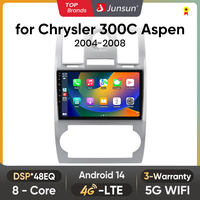 Junsun Android Wireless CarPlay Auto Car Radio For Chrysler 300C Aspen 2004-2008 Car Intelligent Systems DSP SWC RDS GPS FM BT