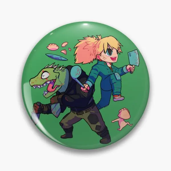 Nikaido And Kaiman Dorohedoro  Soft Button Pin Metal Clothes Collar Badge Cartoon Cute Women Brooch Lover Decor Gift Jewelry