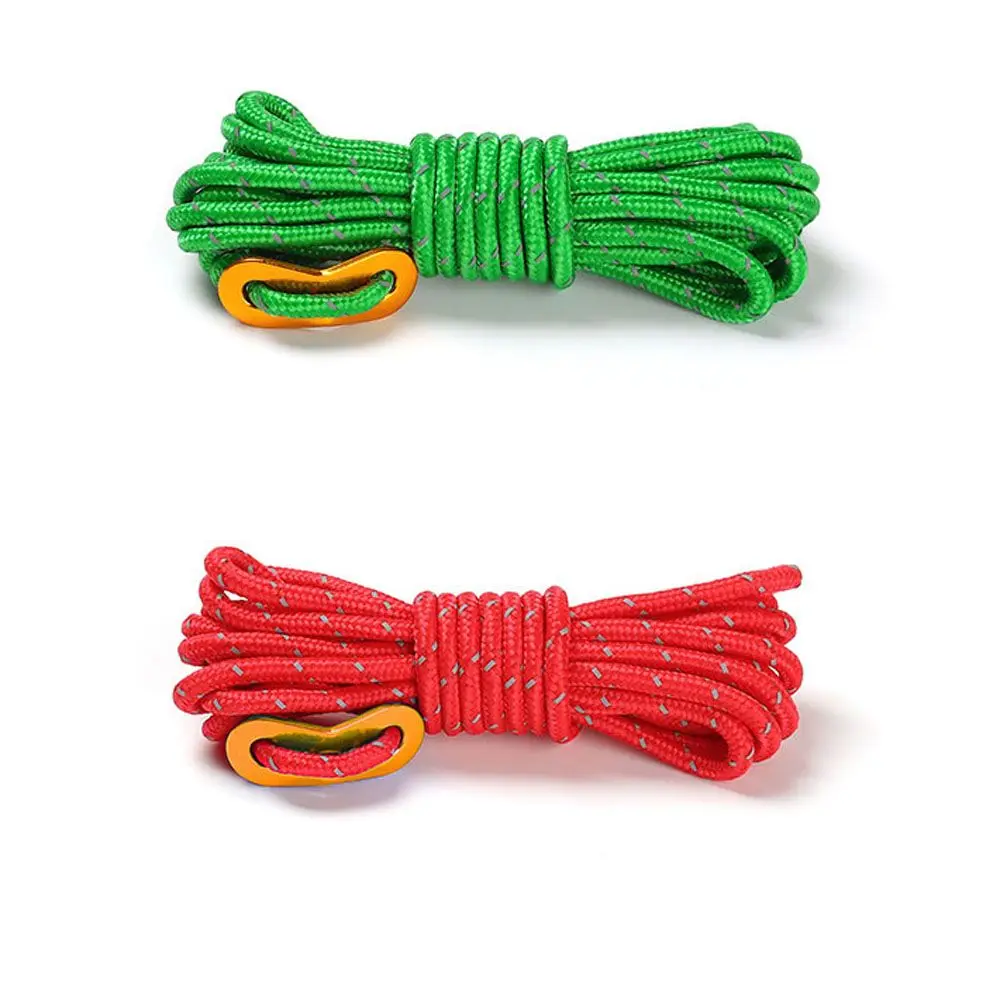 Buckle Adjuster 4mm Camping Outdoor Activity Reflective Paracord Tent Accessories Tent Wind Rope Reflective Umbrella Rope