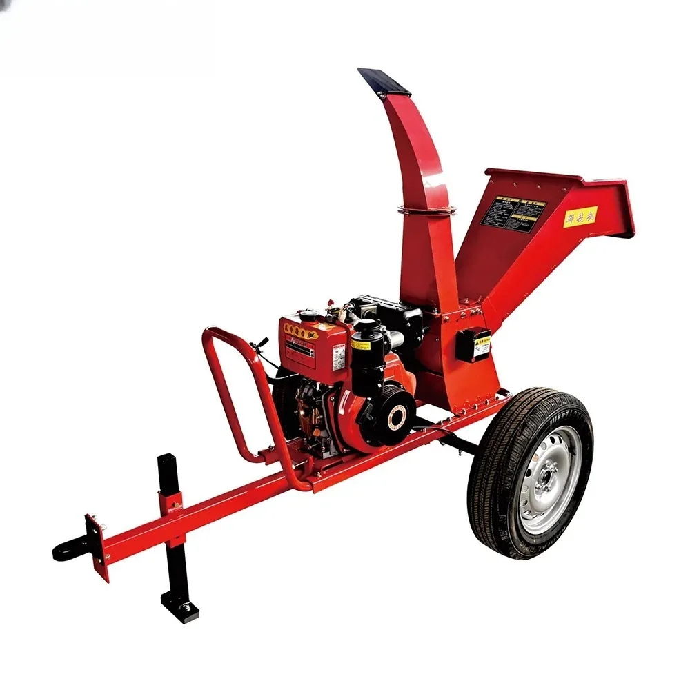 Garden Branch Shredder ,Wood Crusher Wood Chipper, Tractor Towing Wood Crusher, Supporting Customization,Small Crusher