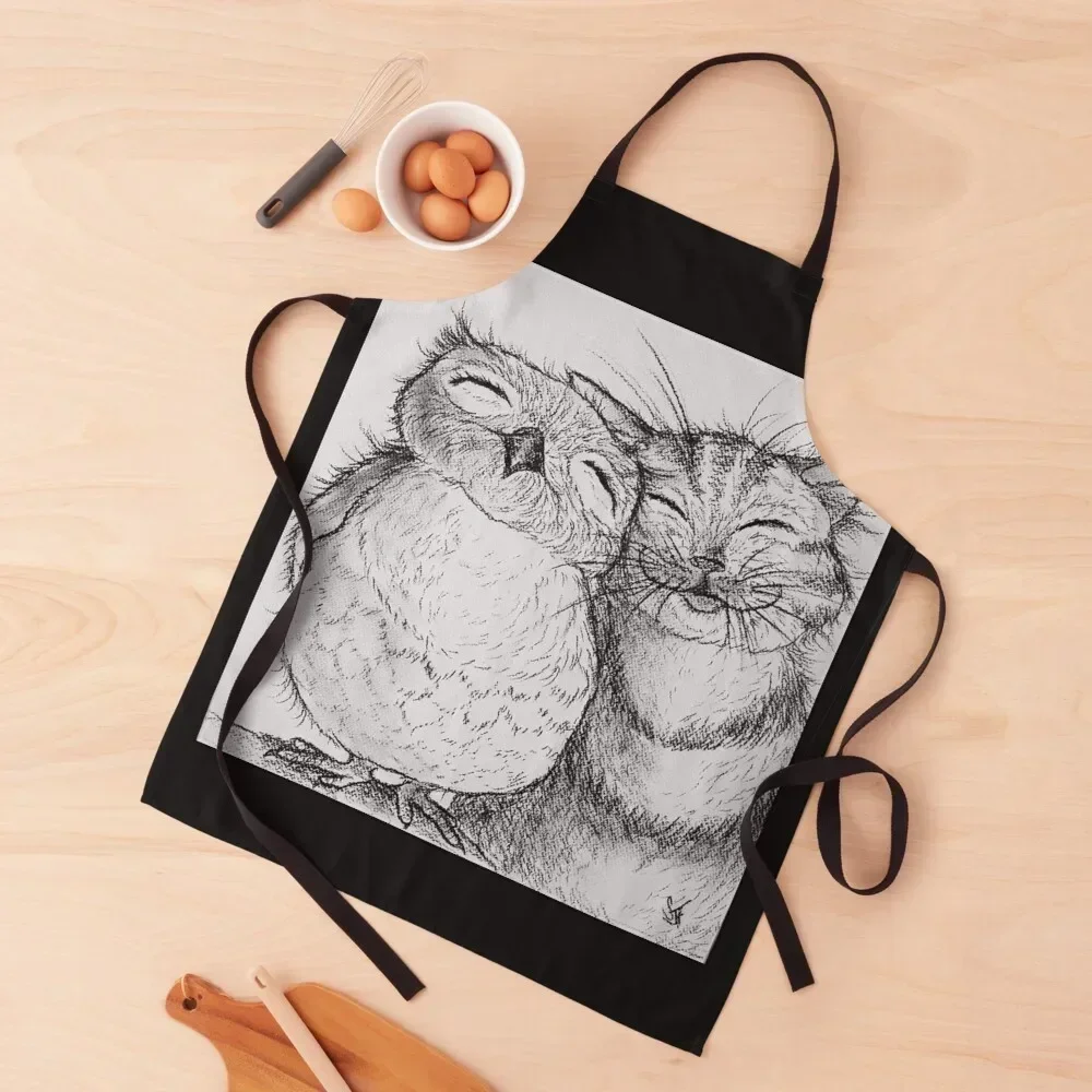 

The Owl and the Pussycat Apron waiter Kitchen For Women useful gadgets for home for home useful pieces Apron