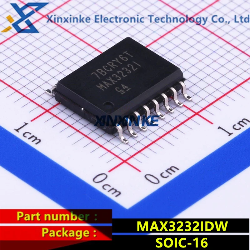 

MAX3232IDW MAX3232I SOIC-16 RS-232 Interface IC 3-5.5V Multichannel Line Drvr/Rcvr Transceivers Full Duplex Brand New Original